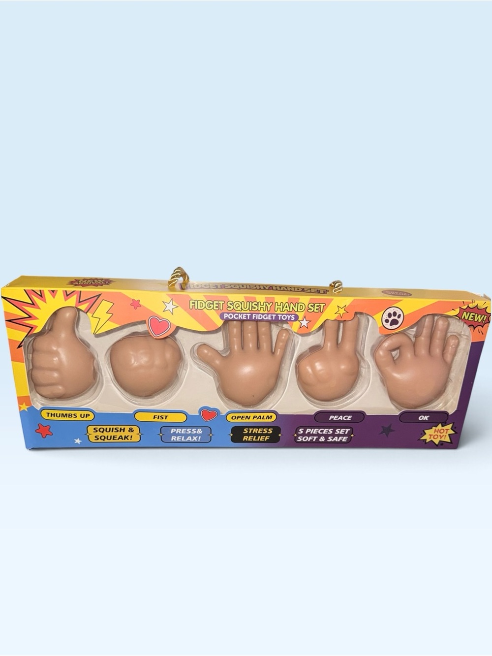 Fidget crunchy Squishy Hand Set - Stress Relief Toys Gift Set
